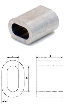 Casquillos de aluminio din en 13411-3