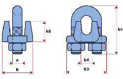 I800 - Sujetacable inox