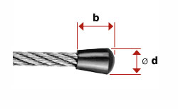 I804 - Capuchón de plástico para cable de acero