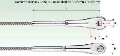 I881-01 - Terminal inox prensado con horquilla